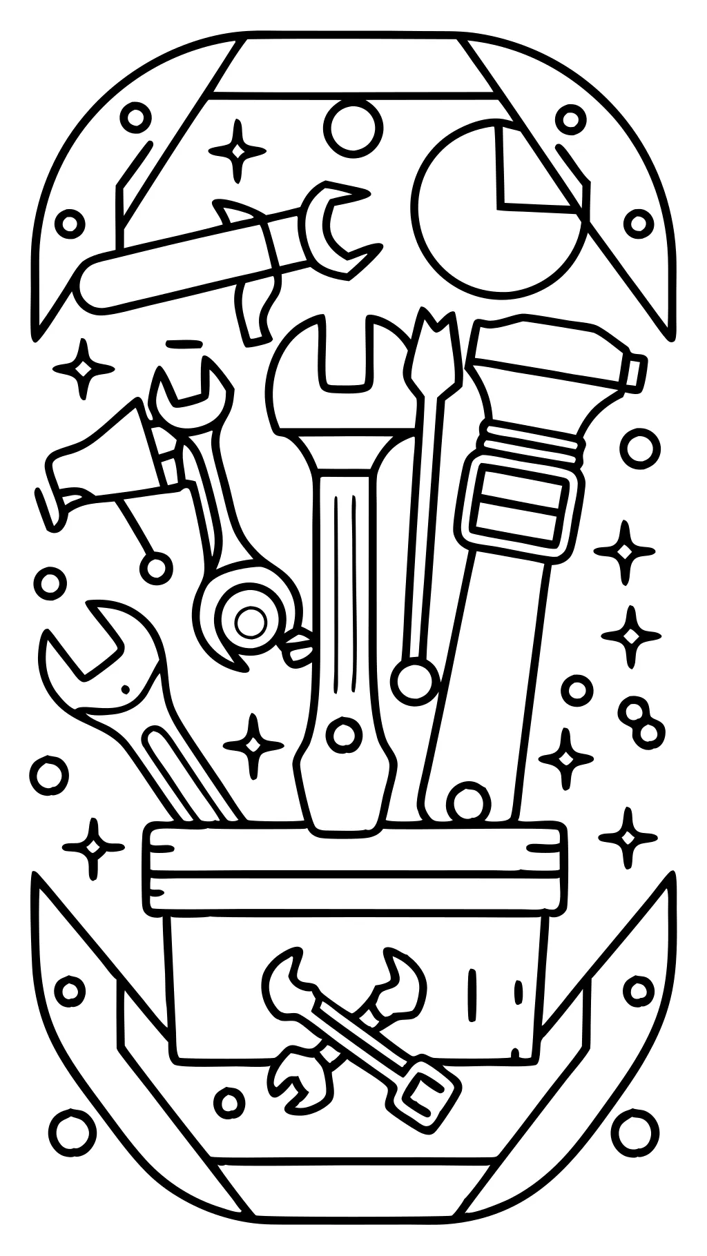 tools coloring page